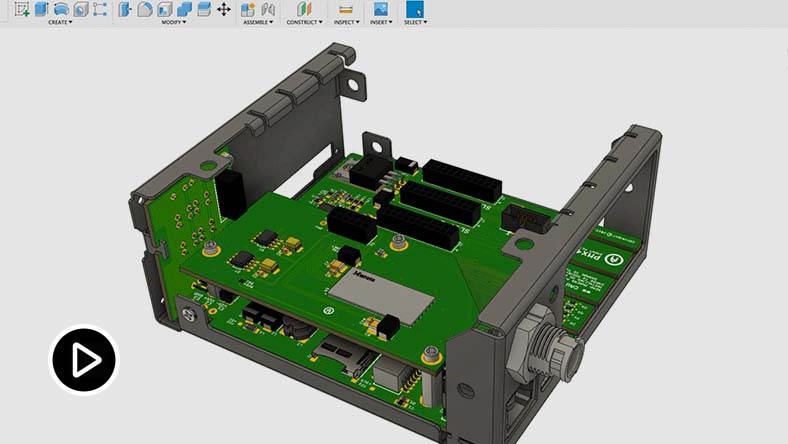 Autodesk Fusion unified MCAD/ECAD software